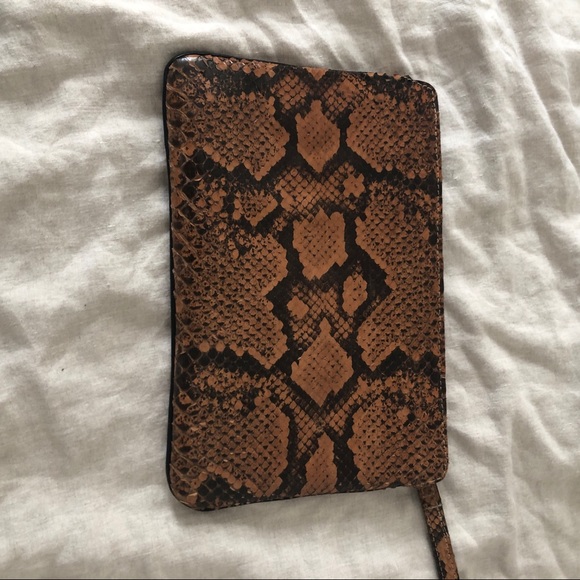Genuine python custom made large clutch - Picture 1 of 4
